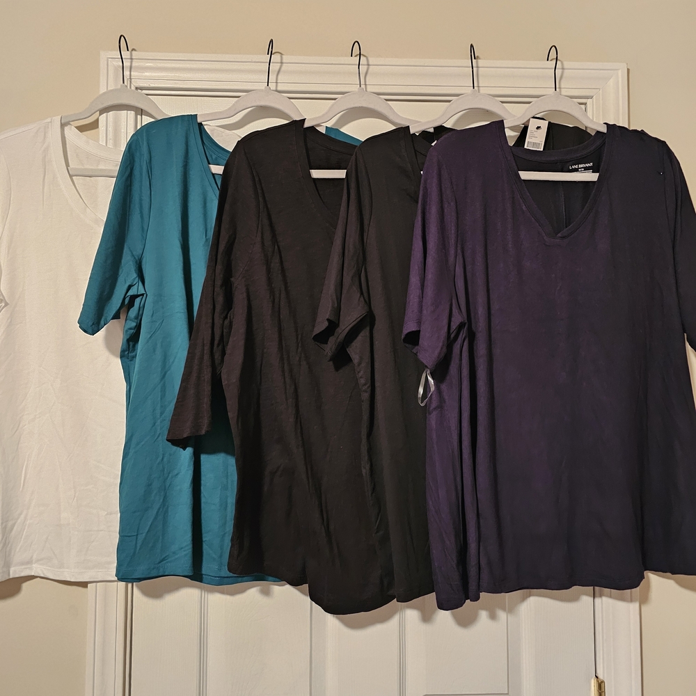 Women's TShirts - Black, White, Green Size 18/20